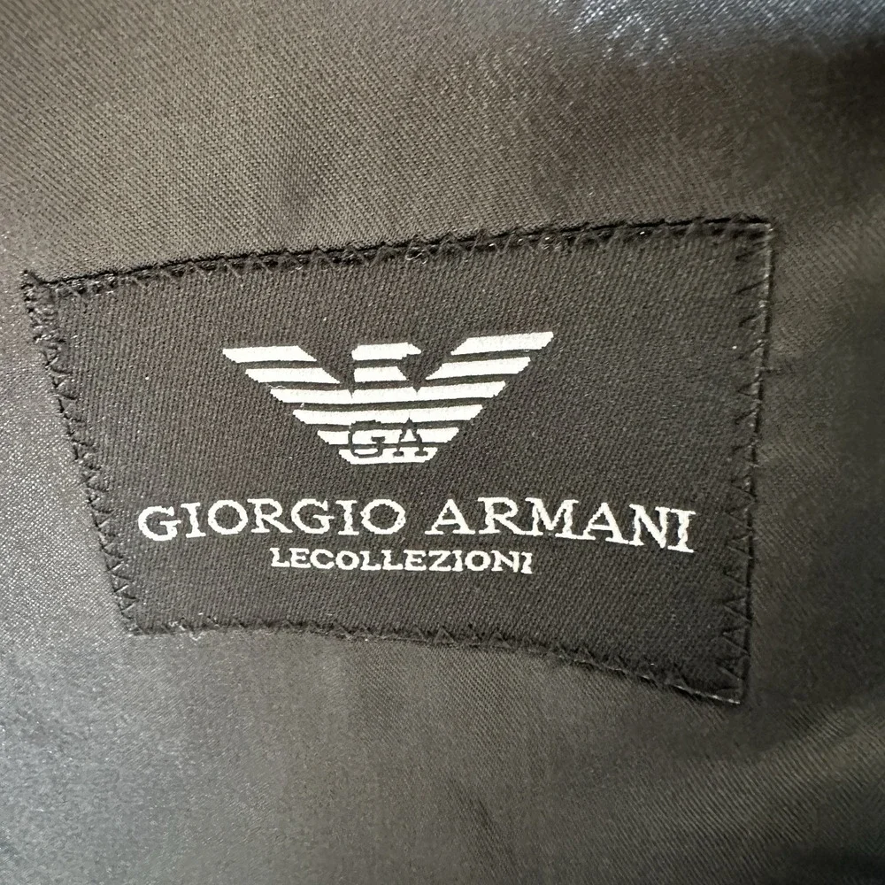 Giorgio Armani Blazer Mens 42R US Wool Blend‎ Sport Coat Pinstripe Jacket Luxury